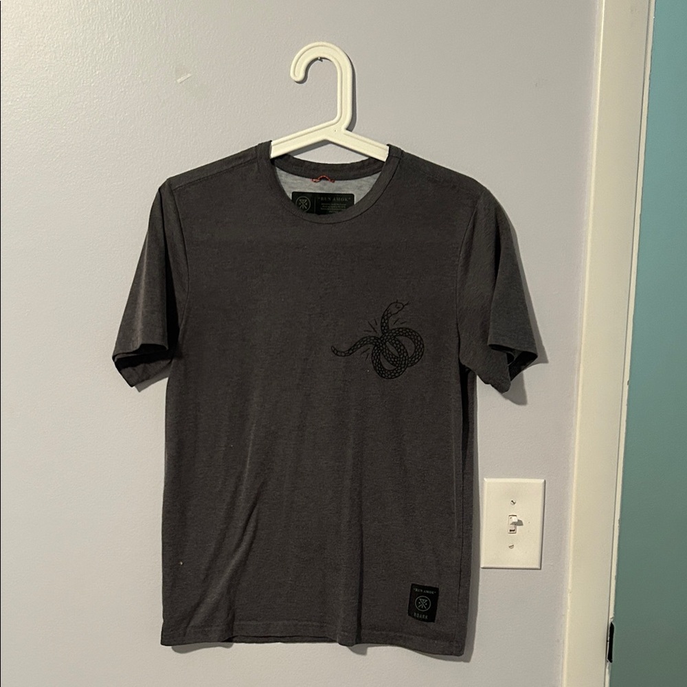 Roark Run Amok Dark Gray Snake Graphic Tee